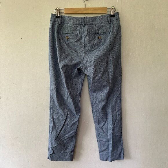 Talbots Hampshire Ankle Pants Womens 4 Petite Blue Career Preppy Nautical - Picture 7 of 7